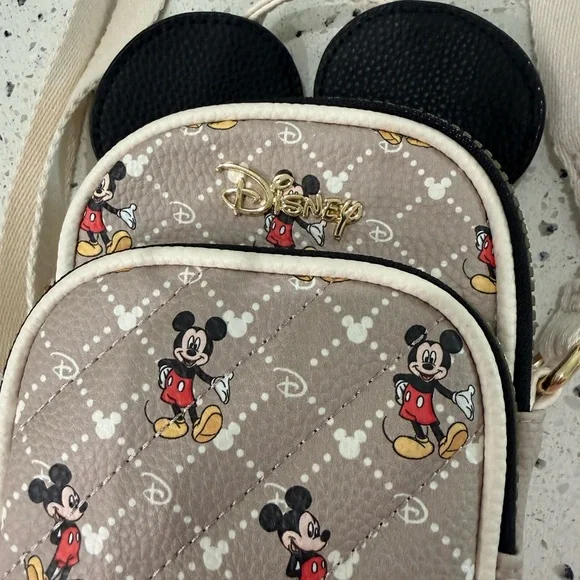 Disney Mickey Mouse Mini Crossbody Bag - Beige, Black - Picture 3 of 8
